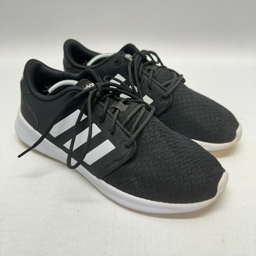 Adidas Cloudfoam Racer QT Core Sneaker Black Women's Size 9